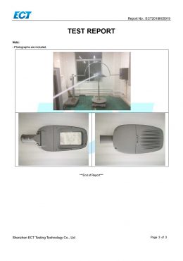 Sertifikat PENGUJIAN EK IP66